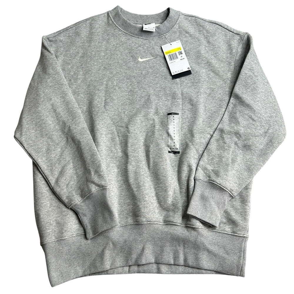 NWT Nike Women’s‎ Sportswear Essential Crew Sweatshirt Gray Size Small